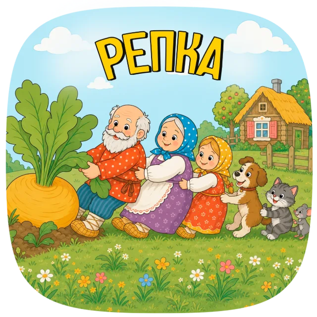 Обложка сказки «Репка»