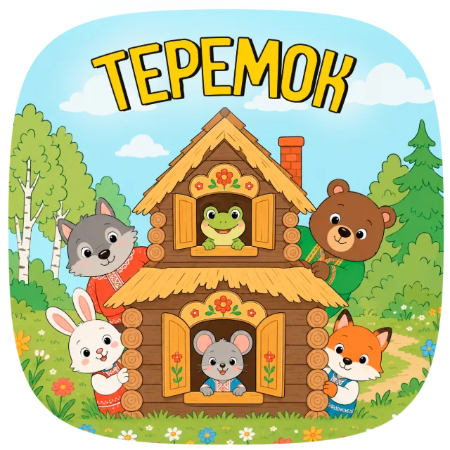 Обложка сказки «Теремок»